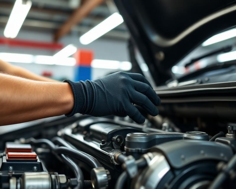 Mechanic working